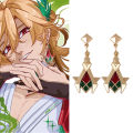 Game Genshin Impact Sumeru Kaveh Eardrops Earrings Stud Earrings for Woman Anime Cosplay Props Jewelry Accessories Gifts. 