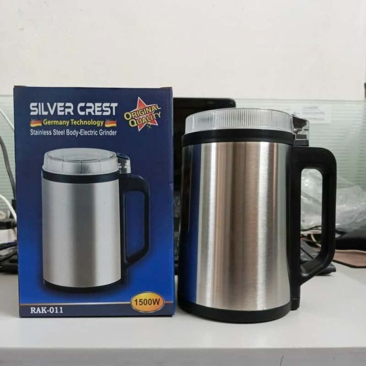 Silver Crest Stainless Steel Electric Mini Grinder 1500 Watt