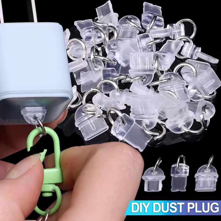 Anti Dust Roster DIY Dust Plug Transparent Anti Dust Protector Caps Charge Port ...