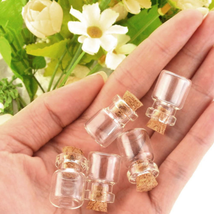 50pcs%20Mini%20DIY%20Glass%20Bottle%20Exquisite%20Cork%20Drifting%20Wish%20%20Cute%20%20Jar%201ml%2013*18mm%20-%20Image%202