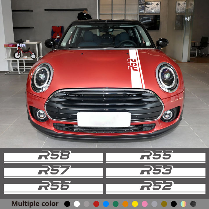 Car Engine Hood Bonnet Sticker Stripe Decal Apply For Mini Coopers R55 ...