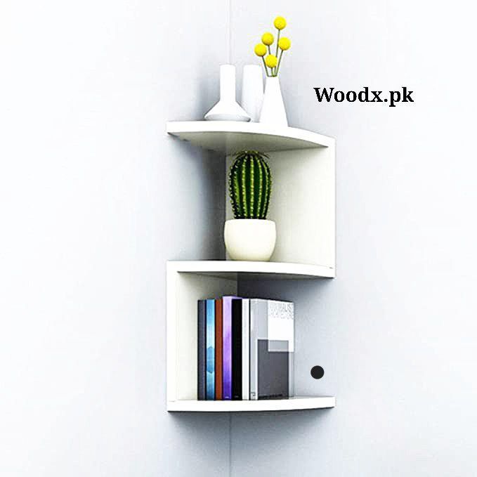 wooden wall decor corner shelves. | Daraz.pk