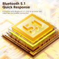 Toocki USB Bluetooth Adapter BT 5.1 Dongle Audio Receiver Speaker for PC Speaker Wireless Mouse Earphone Keyboard Music Transmit. 