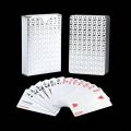 Silver Foil Playing Cards Poker Game Waterproof Plastic Poker Gift Collection Holiday Party Activities Chess and Card Souvenirs. 