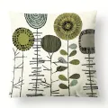 1pc Nordic Geometric Cushion Cover Digital Printed Linen Pillow Case for Sofa Home Decor Pillowcase. 