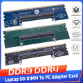 DDR3 DDR4 to SO-DIMM Adapter Connectors Laptop RAM Memory DDR3/4/5 Sodimm to Dimm Riser 240pin 288pin DIMM Card for Desktop. 