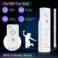 For Nintendo Wii U Joystick 2 in 1 Wireless Remote Gamepad Controller Set Motion Plus with Silicone Case Video Gam. 