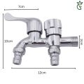 Multi-purpose faucet, double tap, washing machine, water tap, water tap, 2-way faucet, free tape spiral. 