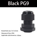 PG Series Waterproof Cable Gland Cable entry IP68 White Black Nylon Plastic Connector PG7/9/11/16 PG19/21/36/ PG21/24/25/29.