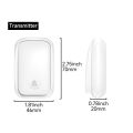 No Battery Waterproof Door Bell RF433 Home Calling Device Long-distance High Volume Self Generating Kinetic Wireless Doorbell.