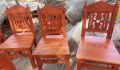 Daining table with 4 chair mehgony wodden.