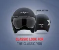 Vega Half Face Mit Black Bick Helmet. 