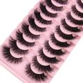 New 10 Pairs 3D Faux Mink Lashes Faux Mink Fluffy Lashes Soft Full Thick Wispy Eyelash Dramatic False Eyelashes Makeup Tools. 