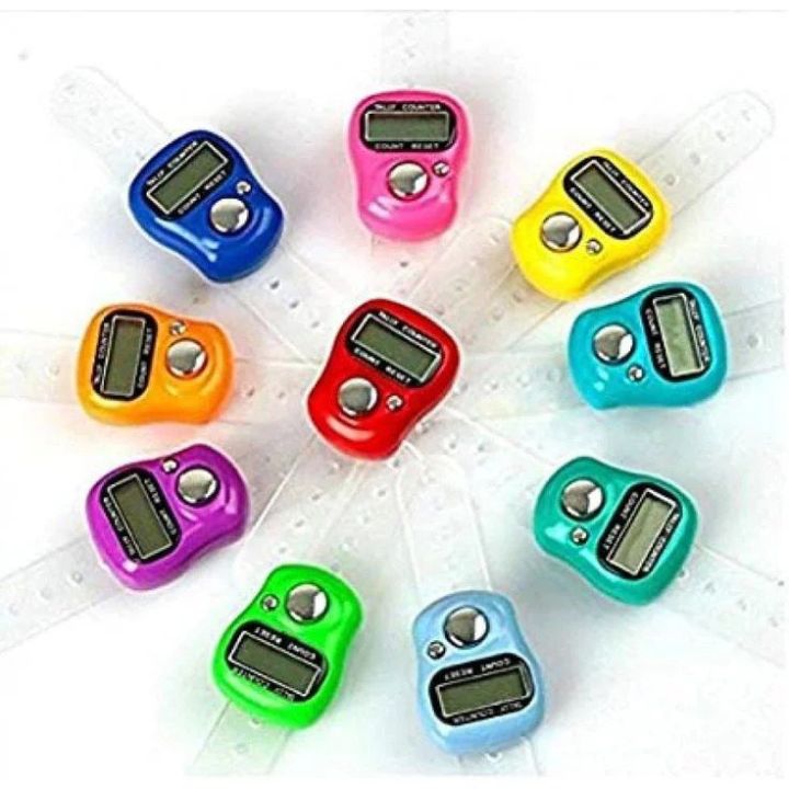 Pack of 12 Digital Tasbeeh  | Smart finger Tally counter | Modern Digital Tasbeeh Electronic digital counter  Digital tasbeeh ring Digit Tasbih for counting  Digital Counting tasbih