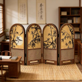 1:12 Scale Miniature Folding Small Screen, Suitable for Use as a Partition in Dollhouse, Study Room, Bedroom, Bathroom. 