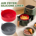 Airfryer Silicone Basket Reusable Baking Tray Silicone Mold For Airfryer Pizza Fried Chicken Basket Air Fryer Liners Accessories.