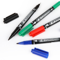 4pcs GXin G-107A Double Head Twin Tip CD DVD Oil-based Smooth Writing Permanent Marker Pen (1-Black, 1-Red, 1-Blue, 1-Green).