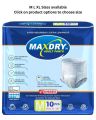 Maxdry Adult Pants Medium Size 10 Pcs (Unisex) Upto 12 Hours Protection. 