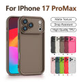 High Quality Matte Texture Case For iPhone 17 Pro Max Case For iPhone 17 air Cover Shockproof Soft TPU Phone Back Cover Cases. 