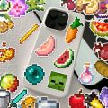 50Pcs Pixels Game Cartoon Stickers Mobile Phone Case Luggage Skateboard DIY Decorative Waterproof Stickers For Kids Toy. 