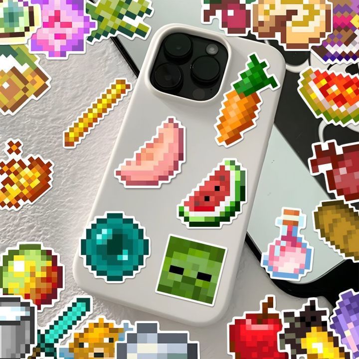 50Pcs%20Pixels%20Game%20Cartoon%20Stickers%20Mobile%20Phone%20Case%20Luggage%20Skateboard%20DIY%20Decorative%20Waterproof%20Stickers%20For%20Kids%20Toy%20-%20Image%204