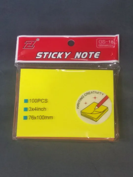 Sticky%20Notes%203x4%20Inches%20100%20Sheets%20Multicolor%20Fluorescent%20-%20Image%203