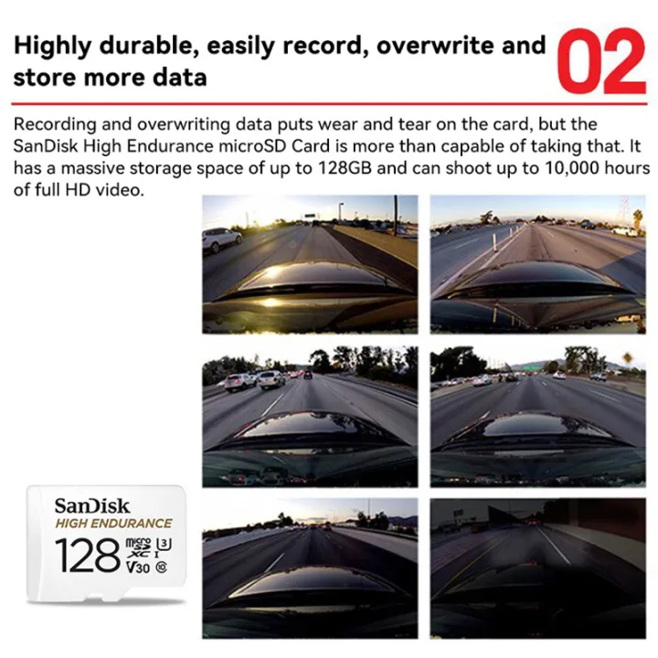 SanDisk%20V30%20High%20endurance%20Micro%20SD%20Memory%20Card%20C10%20U3%204K%2032G%2064G%20128G%20256G%20100MB/s%20TF%20Card%20for%20Security%20Camera%20Dash%20Cam%20Phone%20-%20Image%204