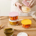 Microwave Safe Round Food Storage Container High Borosilicate Glass Pickle Sealed Jar Refrigerator Fruit Vegetable Storage Jar. 