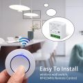 Tuya WiFi Smart Switch 16A RF433Mhz Wireless Mini Round Push Button Switch Alexa Google Assistant Voice Control Activation. 