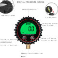 255PSI Digital Gas Pressure Gauge Accuracy 1% with M11 1/4 1/8NPT Screw Thread Connector Rubber Protector For Car Truck. 