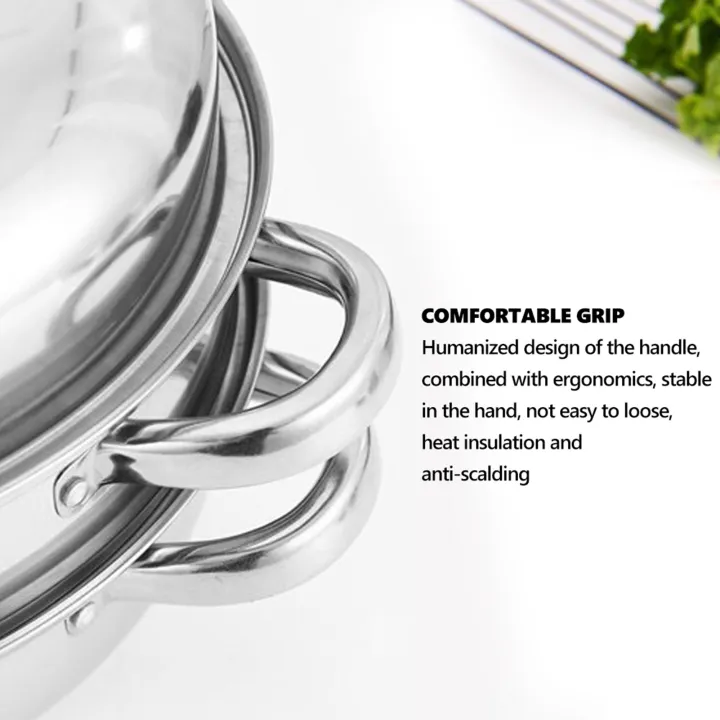 Stainless%20Steel%20Cookware%2027cm/11in%202-Layer%20Steamer%20Pot%20Cooker%20Double%20Boiler%20Soup%20Steaming%20Pot%20Kitchenware%20Kitchen%20Supplies%20-%20Image%206