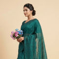 Tangail Tant Half Silk Chumki Saree - Embrace All-Season and All-Place Elegance with this Tangail Tant Half Silk Chumki Saree for Women. 