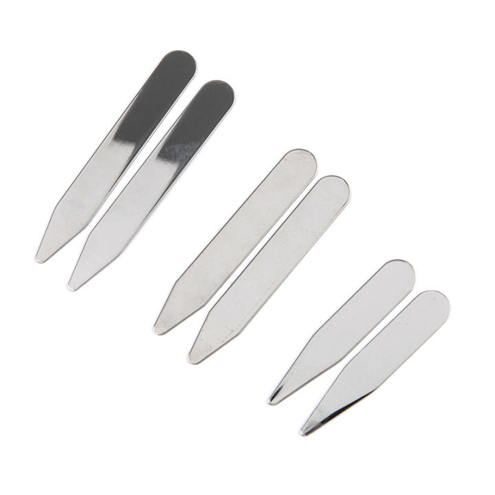 2Pcs 52mm/63.5mm/70mm Stainless Steel Collar Stays Bones For Dress Shirt Business Party Jewelry