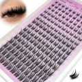 HBZGTLAD 15 Row Fairy Eyelash Cluster Manga Eyelash Cluster Transparent Spike Anime Eyelash Extension Makeup Tool Personal Manga. 