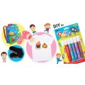 Amos puffy paint color gel puffy paint fabric for kids fluffy when heated (Model 6 colors). 