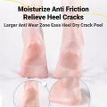 Invisible No Glue Heel Cushion Stickers Soft Breathable Foot Pads For Dry Cracked Heels For Men Women Daily Foot Care Use. 