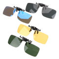 1/2/3/4pcs Polarized Glasses Clip Driving Night Vision Eyeglasses UV400 Outdoor Shades High Definition Sun Glasses Clips. 