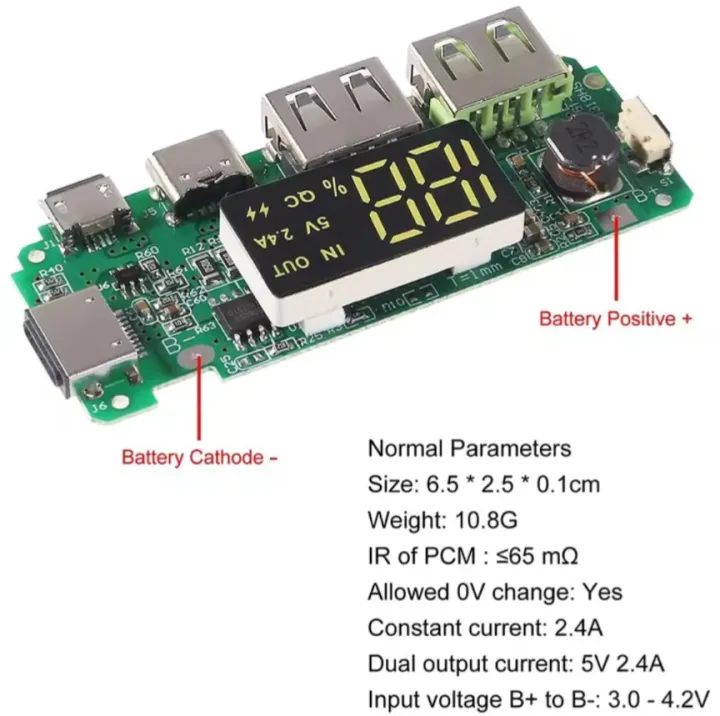 Digital%20Display%20Dual%20USB%205V%202.4A%20Power%20Bank%20Module%20%7C%20Type-C/Micro%20Input%2018650%20Lithium%20Battery%20Charger%20Board%20%7C%20Boost%20Converter%20with%20LED%20Screen%20-%20Image%206