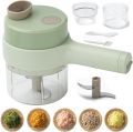 4 In 1 Handheld Electric Vegetable Cutter Set, Vegetable Chopper. 