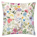 1pc Colorful Flowers Pattern Throw Pillow Case 17.7*17.7in, SoftCushion Cover For Home Decor, Accent Pillow Case, Easy To Clean. 
