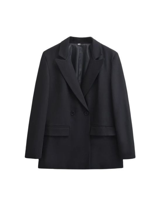 Women's%20Double%20Breasted%20Office%20Wear%20Blazer%20Coat,%20Long%20Sleeve,%20Flap%20Pockets,%20Female%20Outerwear,%20Chic%20Tops,%20Fashion%20-%20Image%204