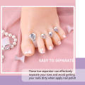 8Pcs Cute Soft Silicone Toe Separator for Nail Polish, Set of Toe Spacers for Feet Apply Nail Polish During Pedicure. 