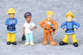 12Pcs/set Fireman Sam Cartoon Anime Fire Fighting Figure Model PVC Doll Toys Boy Girl Toy For Kids Birthday Xmas . 