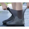 1 Pair latex WaterProof Shoe Covers Lip-resistant Rubber Rain Boot Rain Gear Overshoes Accessories for Outdoor Rainy Day.