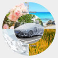 SEAMETAL Disposable Car Cover Indoor Dustproof PEVA Car Cover Transparent Soft Scratch-Free Auto Exterior Protector Universal. 