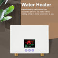 3KW Instant Water Heater Electric Tankless Heater LCD Display Wall-Mounted Remote Control Water Calorifier for Kitchen Bathroom. 