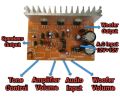 TDA2030 2.1 audio amplifier board. 