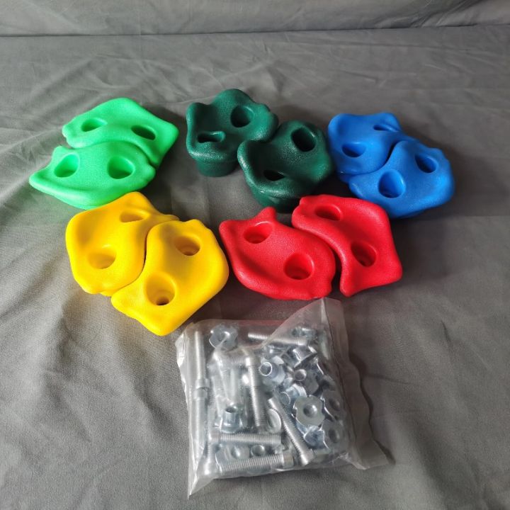 10pcs%20Kids%20Plastic%20Rock%20Climbing%20Wall%20Holds%20Games%20Wood%20Wall%20Climbing%20Stones%20Set%20Indoor%20Outdoor%20Playground%20DIY%20Rock%20Stone%20Wall%20-%20Image%205