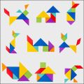 Hot Magnetic 3D Puzzle Geometric Shapes Tangram Jigsaw Board Kids Montessori Games Children Educational Wooden Toys.