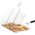 Stainless Steel BBQ Mesh Non Stick Grilling Basket Grill Mesh Mat Meat Vegetable Steak Picnic Party Barbecue Tool. 